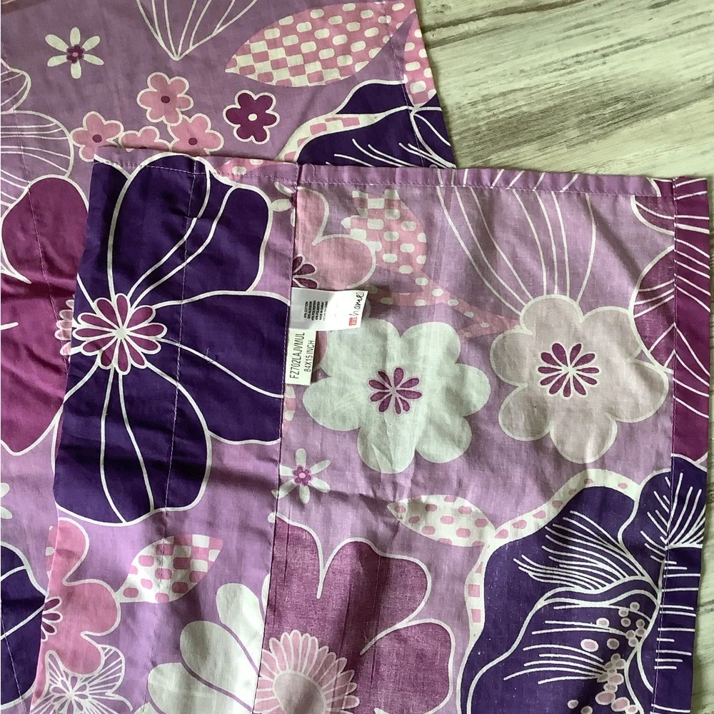 ValanceJCP Home Valances bundle of 3 purple flowers 🌸 84”x15” set of 3